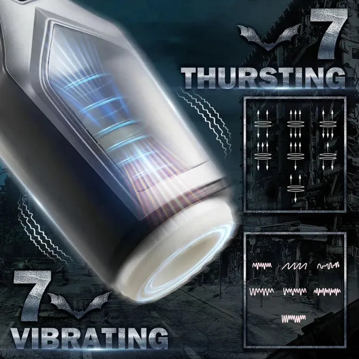 lurevibe Lurevibe Thursting Vibrating With Huge Visible Window Oral Male Masturbation Male Sex Toys