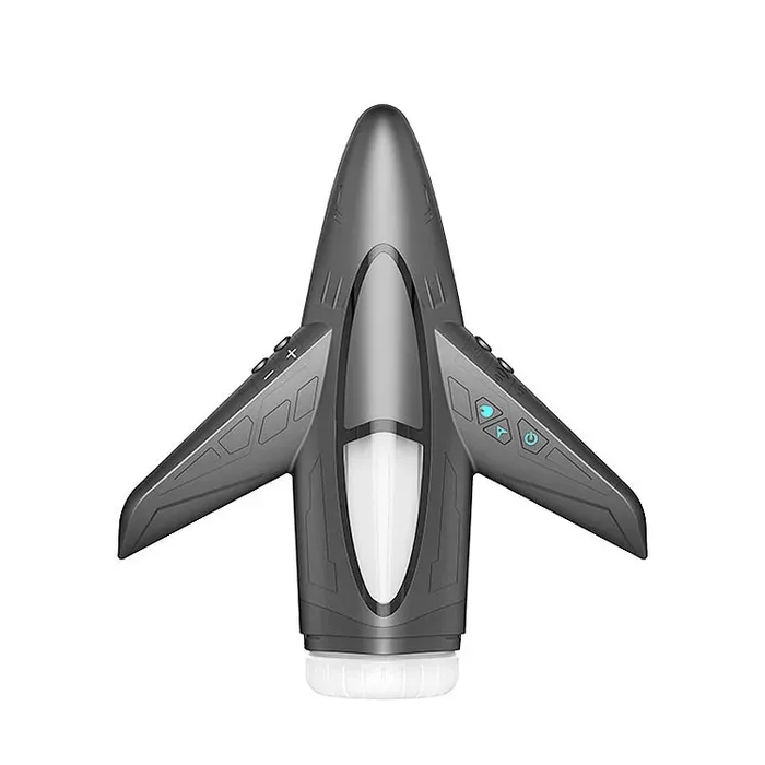 Lurevibe Male Sex Toys Jet Fighter Retractable Vibrating Heated Male Masturbator