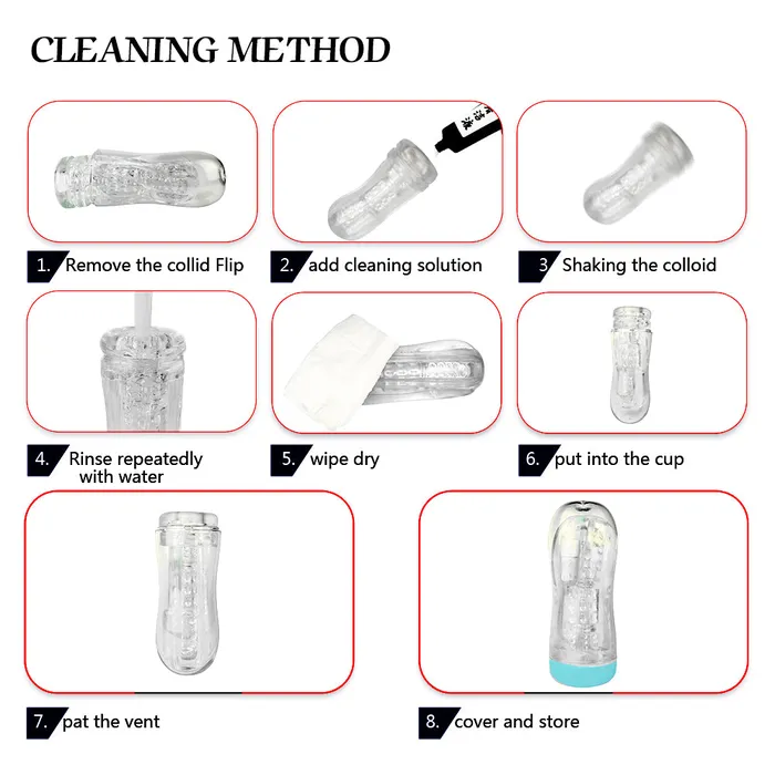 Lurevibe Male Sex Toys Lurevibe Ransparent Sucking Vibrating Airplane Cup Automatic Male Trainer