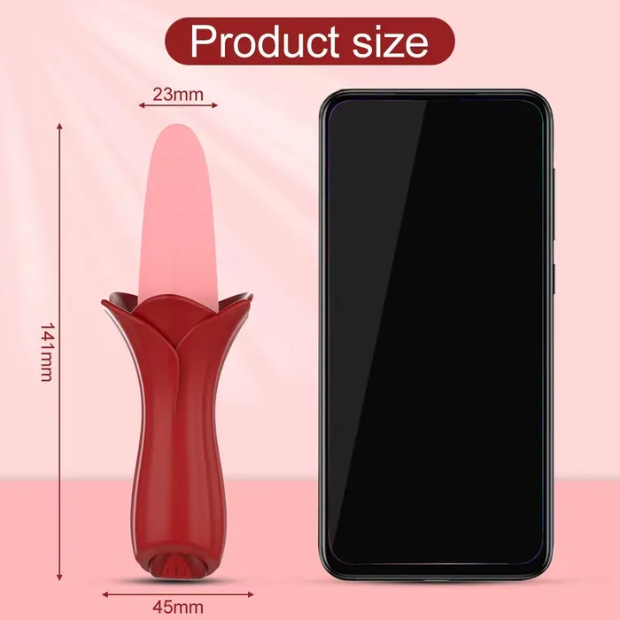 Lurevibe Rose Tongue Vibrating Stick Vaginal Licking Clitoris Stimulator Lurevibe Female Sex Toys Lurevibe Rose Tongue Vibrating Stick Vaginal Licking Clitoris Stimulator Lurevibe Female Sex Toys