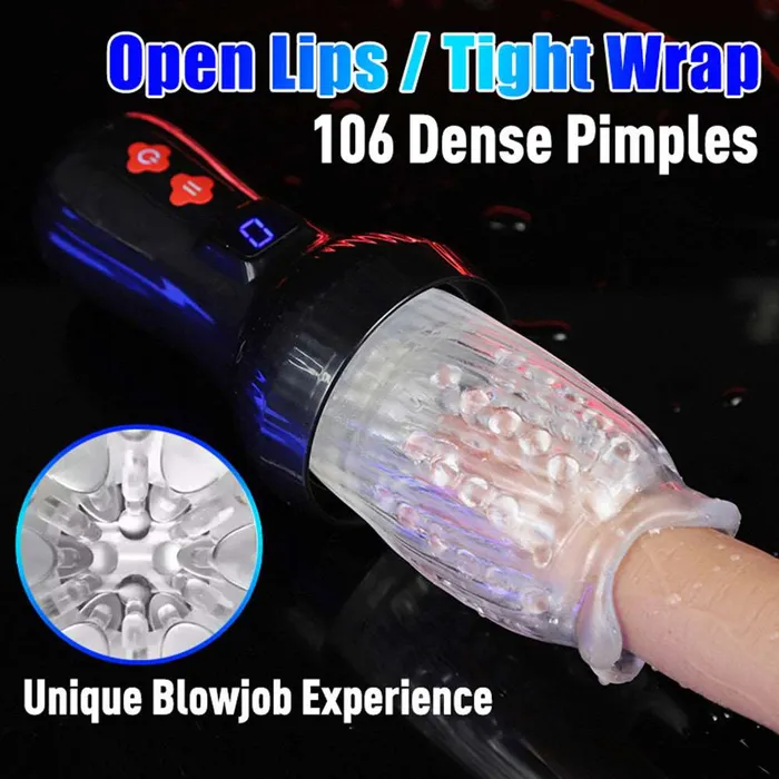Male Sex Toys Lurevibe Lurevibe Gawk Gawk 6000 40 Version Torch 9 9 Thrusting Rotating Penis Stroker Male Rose Toy