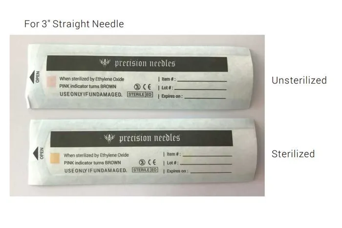 10g Sterilized 3 Body Piercing Needles Box of 50 Precision Needles Female Sex Toys