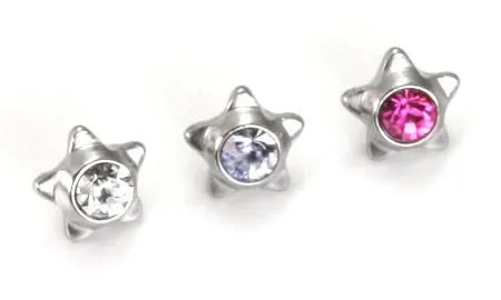 14g 12g Internally Threaded 4mm Steel Star Top with Gem Price Per 1 Painful Pleasures Female Sex Toys 14g 12g Internally Threaded 4mm Steel Star Top with Gem Price Per 1 Painful Pleasures Female Sex Toys