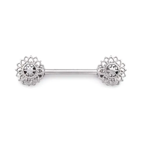 14g 916 Geometric Sunflower Steeel Nipple Barbell Price Per 1 Painful Pleasures Nipple Clitoral Toys 14g 916 Geometric Sunflower Steeel Nipple Barbell Price Per 1 Painful Pleasures Nipple Clitoral Toys