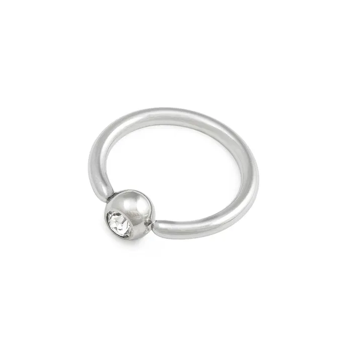16g Downward Crystal Jewel Steel Fixed Bead Ring Price Per 1 Painful Pleasures Male Sex Toys 16g Downward Crystal Jewel Steel Fixed Bead Ring Price Per 1 Painful Pleasures Male Sex Toys