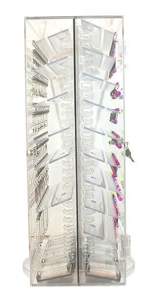 18 Double Sided Body Jewelry Display Display with 14 Acrylic Racks Painful Pleasures Female Sex Toys