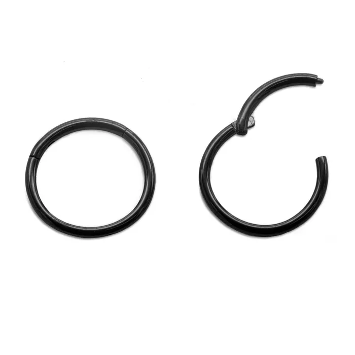 20g PVD Black Titanium Segment Clicker Price Per 1 Painful Pleasures Anal