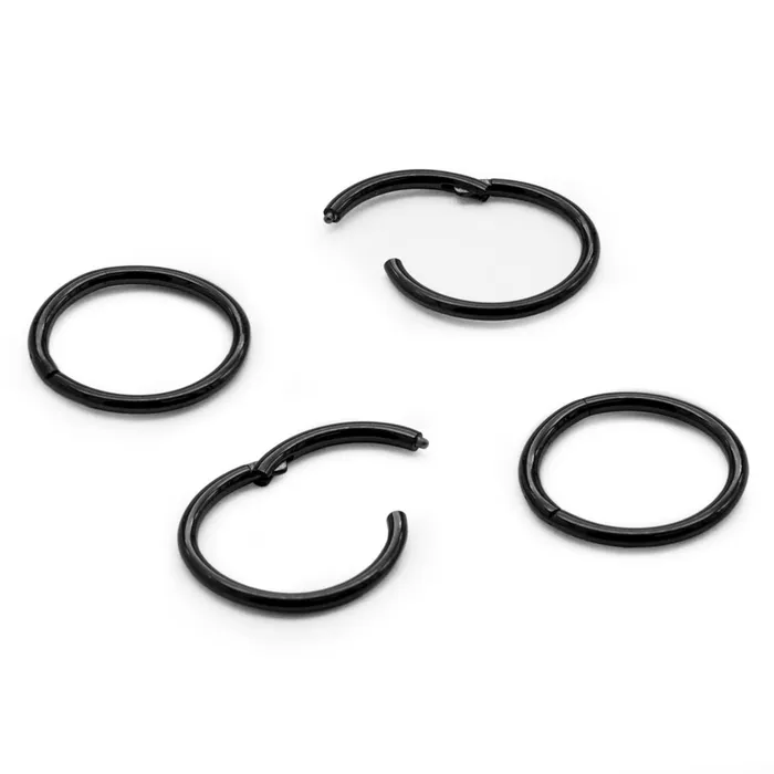 20g PVD Black Titanium Segment Clicker Price Per 1 Painful Pleasures Anal