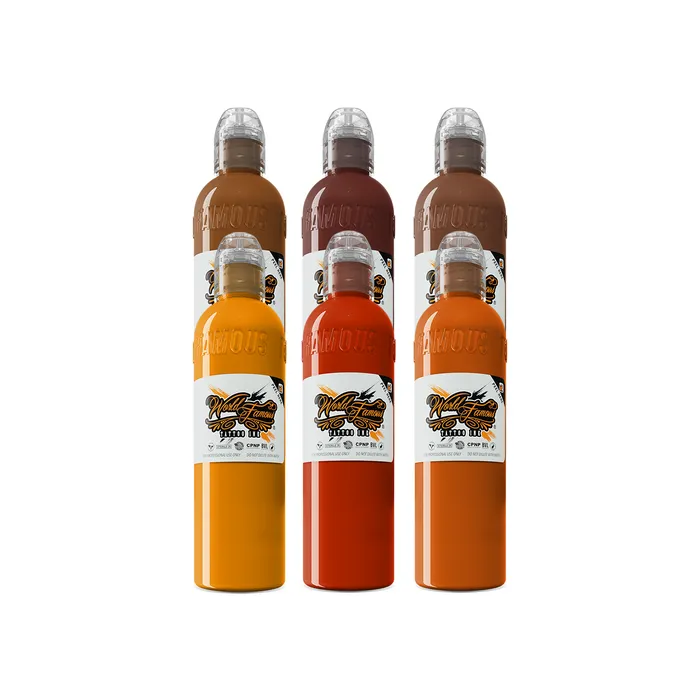 6 bottle Maks Bricktone Set World Famous Tattoo Ink Pick Size World Famous Male Sex Toys