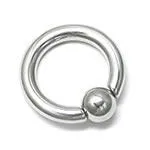 6g Stainless Steel Captive Bead Ring with Snap Fit and Tension Ball Painful Pleasures Male Sex Toys 6g Stainless Steel Captive Bead Ring with Snap Fit and Tension Ball Painful Pleasures Male Sex Toys