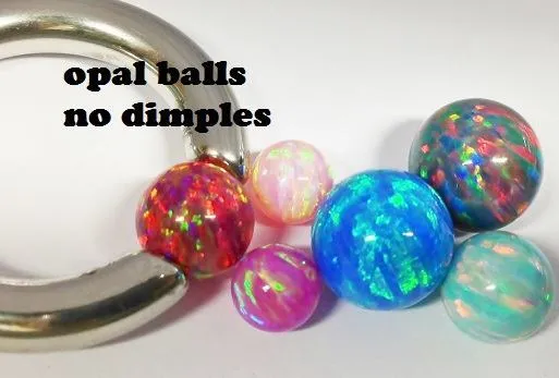6mm Snap Fit Opal Captive Ball Painful Pleasures Male Sex Toys