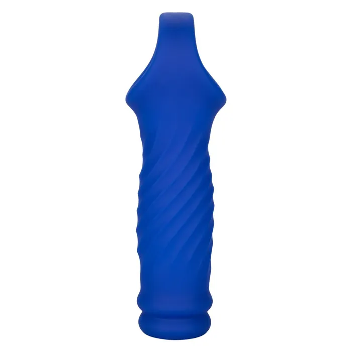 Admiral Blue Silicone Wave Penis Extension with Ball Strap CalExotics Male Sex Toys