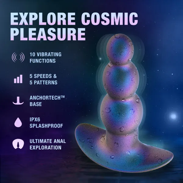 Anal Blush Expedition Beaded Vibrating Silicone Butt Plug