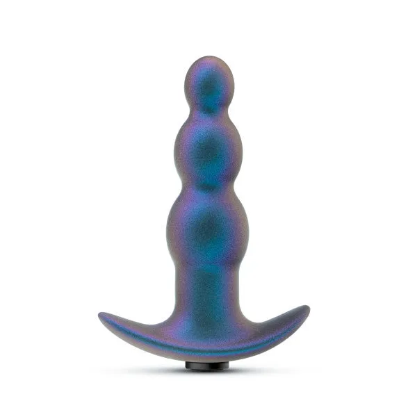 Anal Blush Expedition Beaded Vibrating Silicone Butt Plug