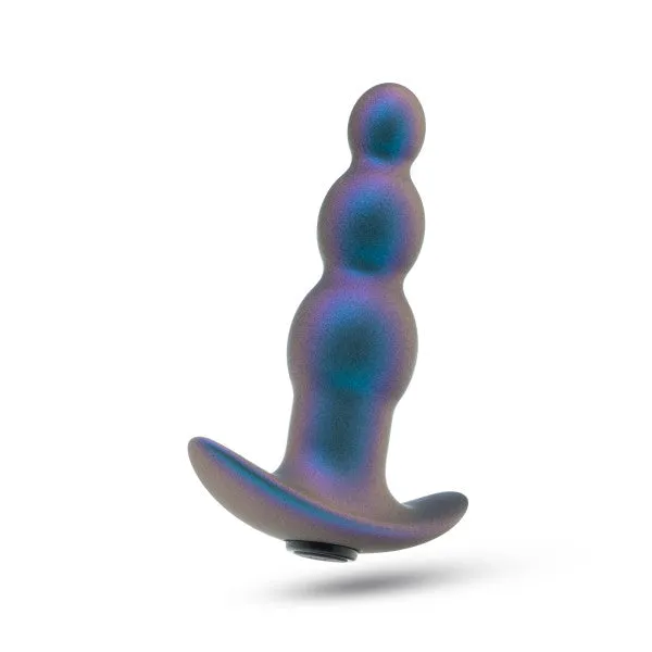 Anal Blush Expedition Beaded Vibrating Silicone Butt Plug