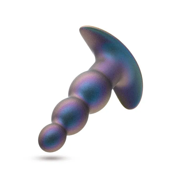 Anal Blush Expedition Beaded Vibrating Silicone Butt Plug