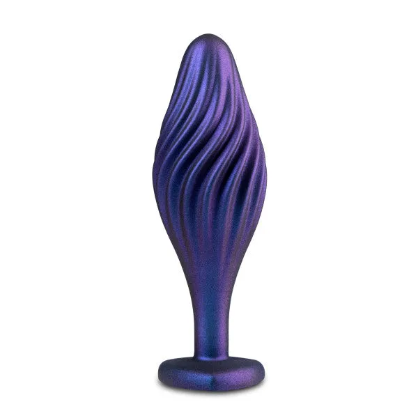 Anal Blush Matrix Swirl Bling Butt Plug with Sparkly Heart Base