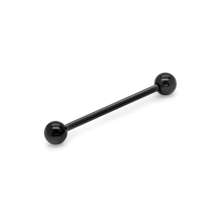 Anal Painful Pleasures 14g Externally Threaded PVD Black Titanium Straight Barbell Price Per 1 Anal Painful Pleasures 14g Externally Threaded PVD Black Titanium Straight Barbell Price Per 1