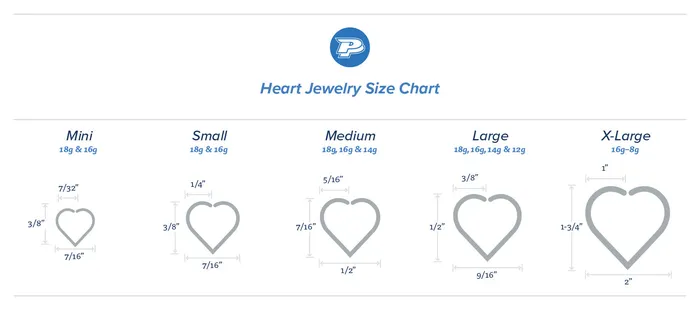 Anal Painful Pleasures 14g Niobium Unbreakable Heart 3 Sizes