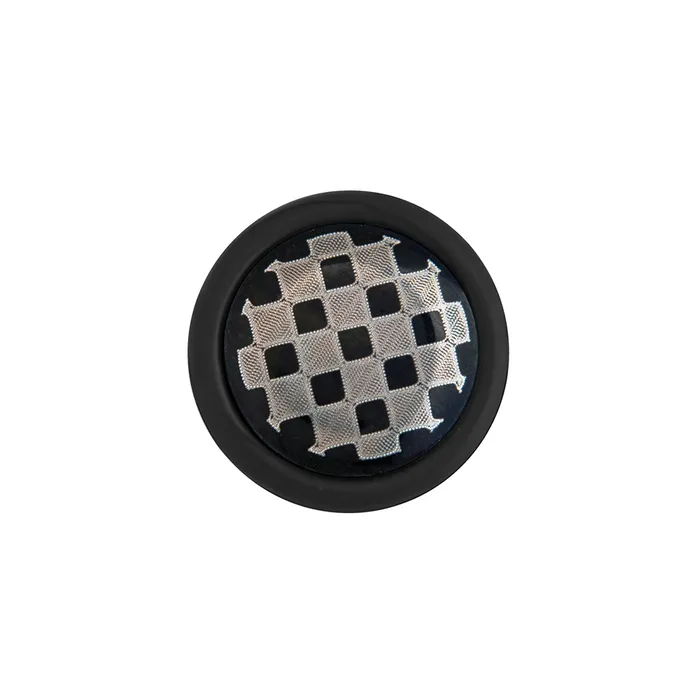 Anal Painful Pleasures CHECKERS on Black Fake Illusion Piercing Plug 16g thin post Price Per 1