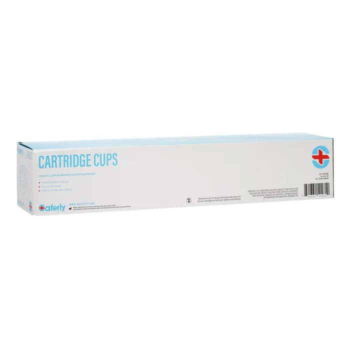 Anal Saferly Saferly Cartridge Cups Box of 50 Rinse Cups 50 Cartridge Holder Lids