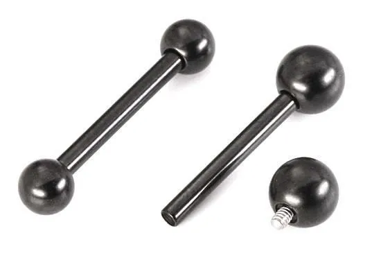 Anal Tilum Tilum 16g Internally Threaded PVD Black Titanium Straight Barbell Price Per 1 Anal Tilum Tilum 16g Internally Threaded PVD Black Titanium Straight Barbell Price Per 1