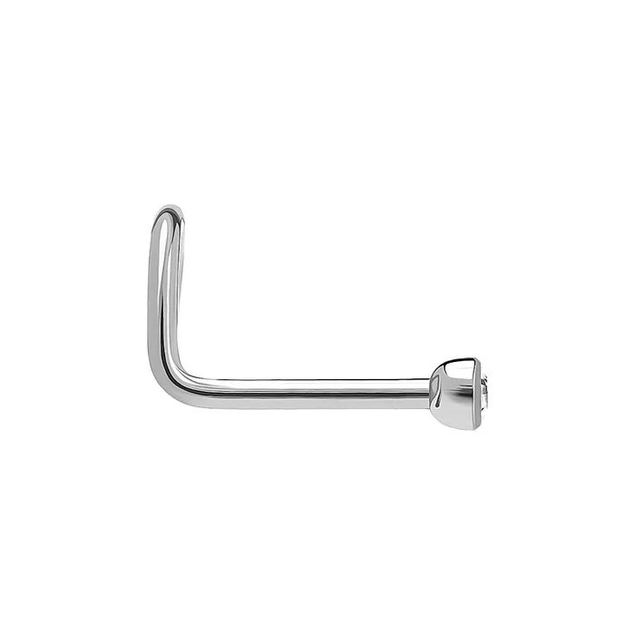 Anal Tilum Tilum 20g Titanium Nostril Screw w Martini BezelSet Jewel Price Per 1