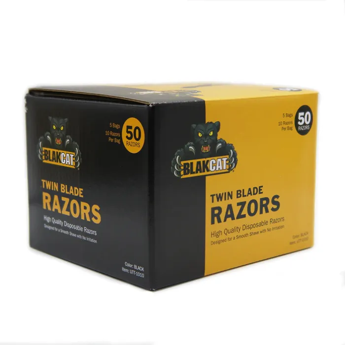 Blackcat Dildos Blakcat Double Blade Disposable Razor Box of 50