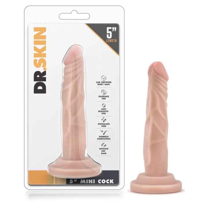 Blush Dildos Dr Skin 5 Inch Mini Cock Dildo Vanilla for Beginners