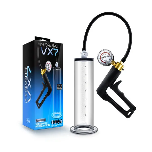 Blush Male Sex Toys Performance VX7 Vacuum Penis Pump