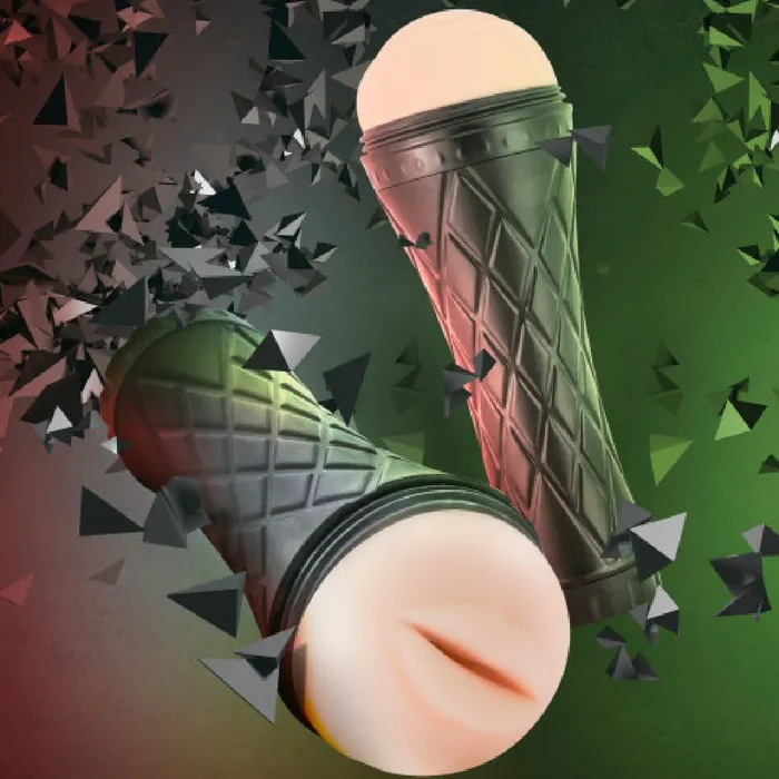 Blush Male Sex Toys The Torch Luscious Lips Stroker Vanilla