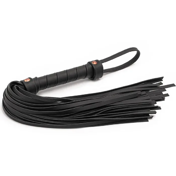 Bondage Couture Vegan Leather Flogger Black NS Novelties Restraints