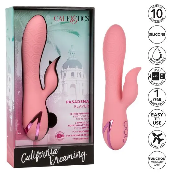 CalExotics California Dreaming Pasadena Player GSpot Rabbit Vibrator Female Sex Toys