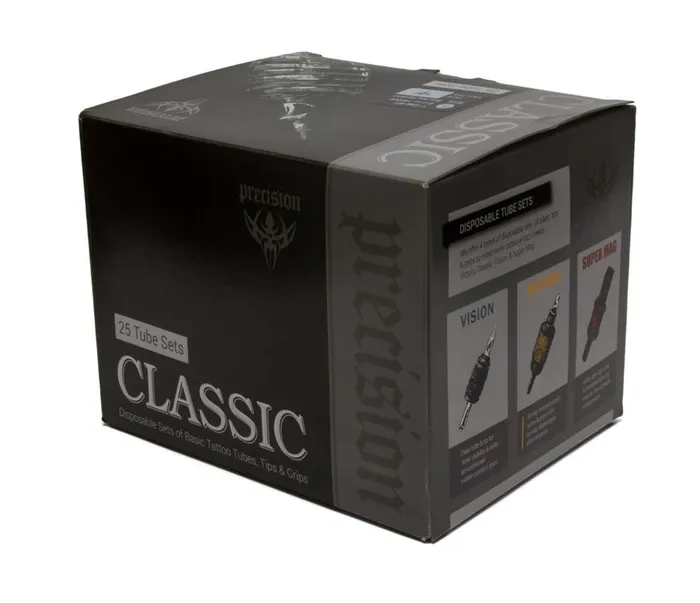 Classic Tube Grip Sets 34 Black Disposable Grip Box of 25 Precision Male Sex Toys