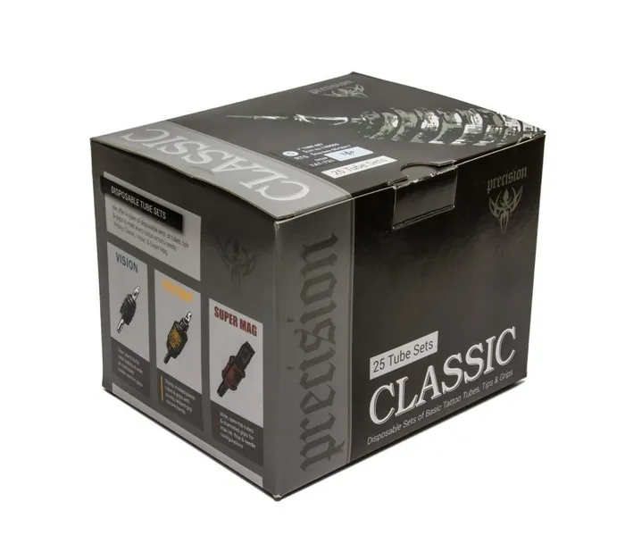 Classic Tube Grip Sets 34 Black Disposable Grip Box of 25 Precision Male Sex Toys