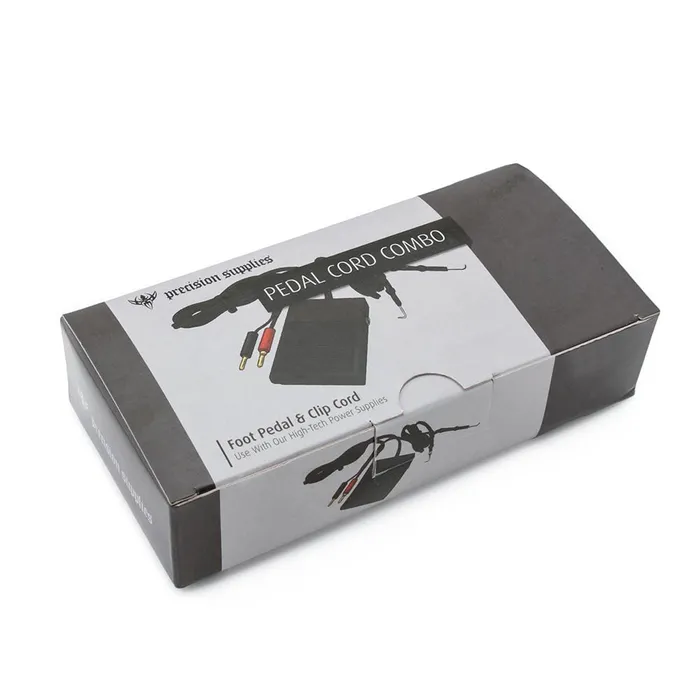 Combo Tattoo Foot Pedal Clip Cord With Banana Plugs for Use With Our HighTech Power Supplies Precision Male Sex Toys