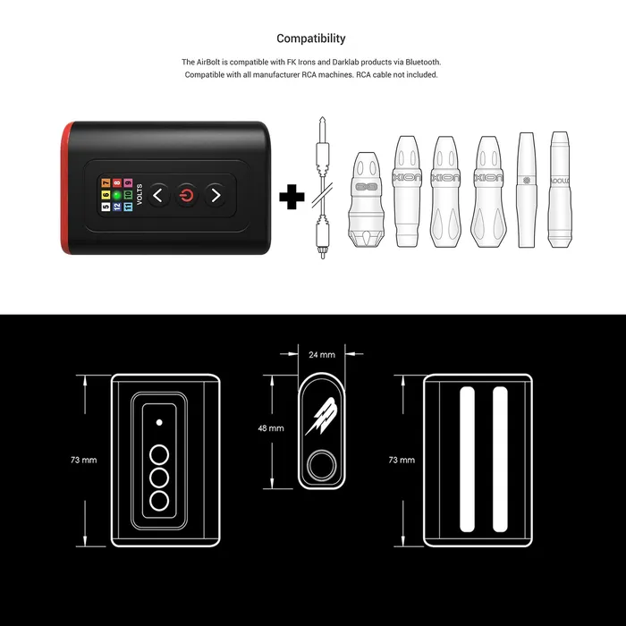 Darklab Enhancers FK Irons AirBolt Battery Pack BlackSingle Pack
