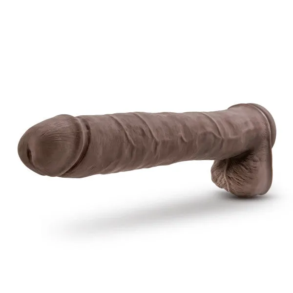 Dildos Blush Big Daddy 14 Inch Dual Density Suction Cup Dildo Chocolate