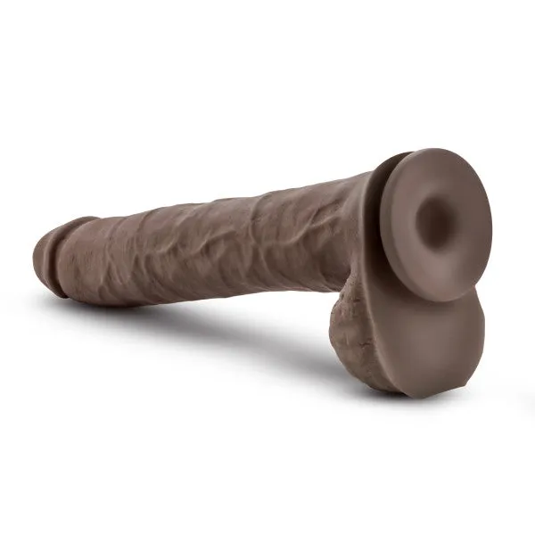 Dildos Blush Big Daddy 14 Inch Dual Density Suction Cup Dildo Chocolate