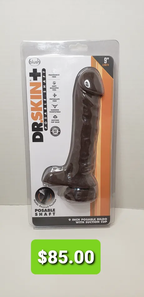 Dildos Dr Skin 9 inch Posable Dildo Pleasher Spot