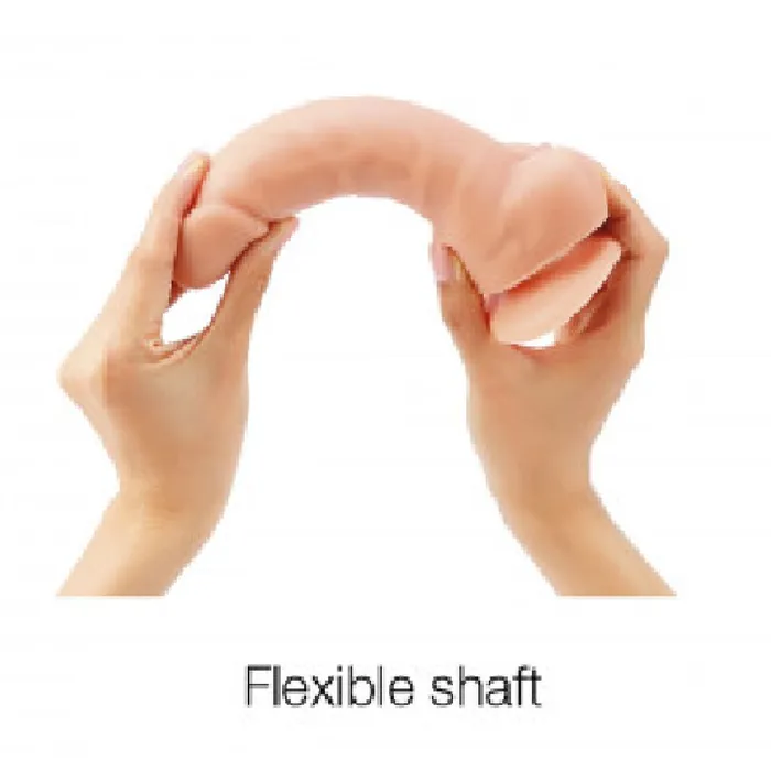 Dildos Lovely Planet Sliding Skin Realistic 75 Inch Vanilla Silicone Dildo with Suction Cup