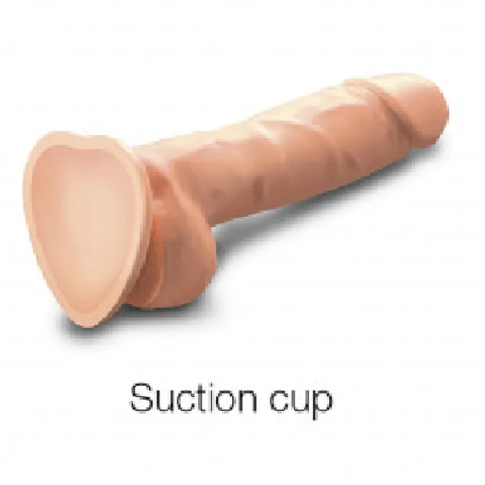 Dildos Lovely Planet Sliding Skin Realistic 75 Inch Vanilla Silicone Dildo with Suction Cup