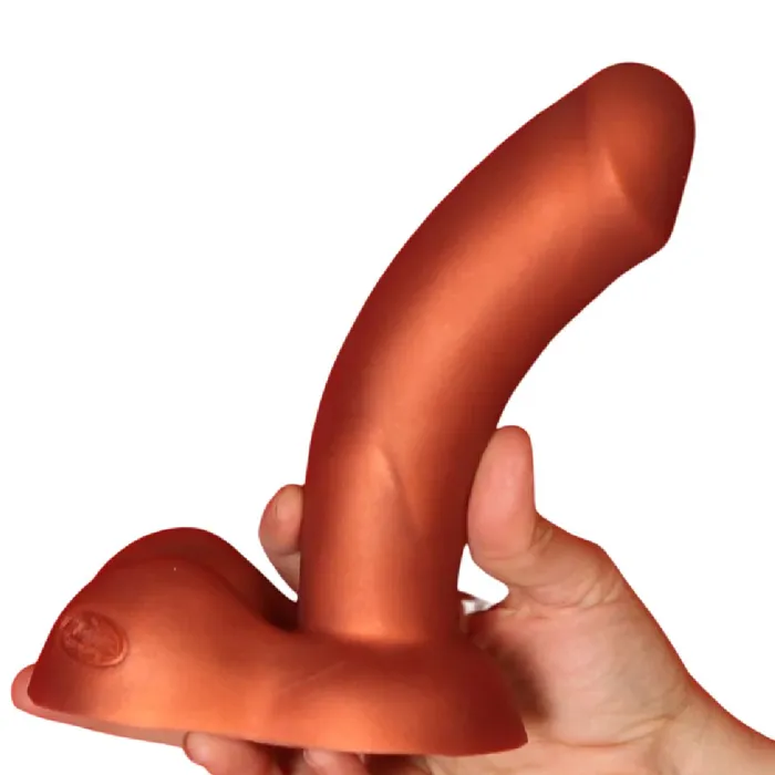 Dildos Tantus Tantus VIP Super Soft 7 Inch Silicone Dildo Copper