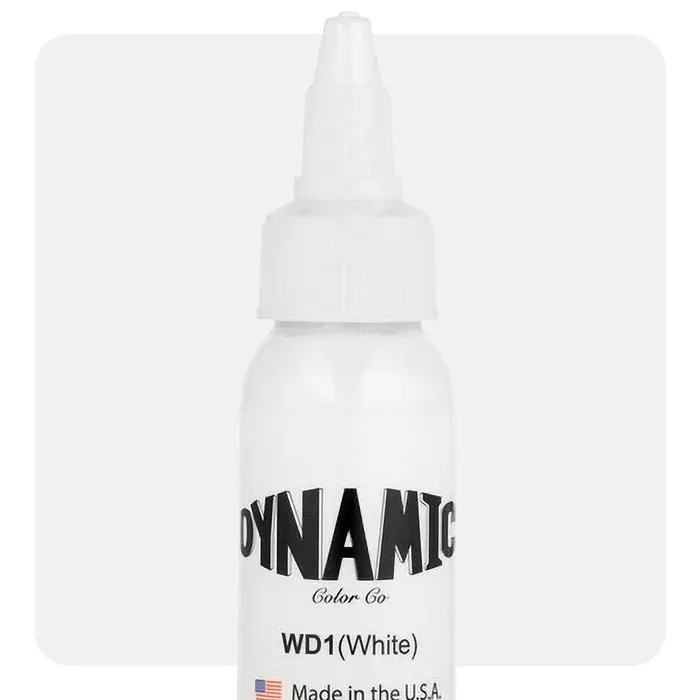 Dynamic White Tattoo Ink 1oz Bottle Dynamic Vibrators