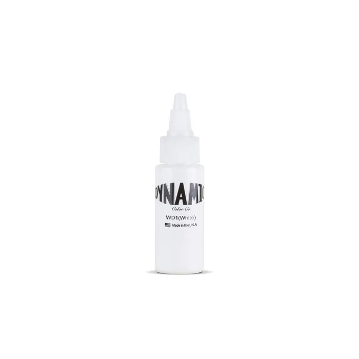 Dynamic White Tattoo Ink 1oz Bottle Dynamic Vibrators