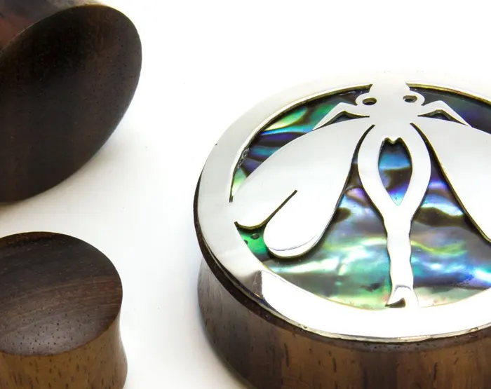 Elementals Organics Dragonfly Negative Space Art Plugs 12mm34mm Price Per 2 Vibrators