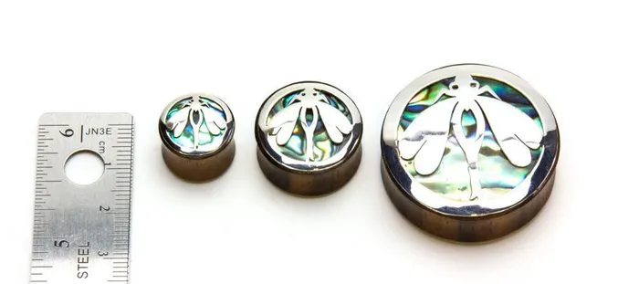 Elementals Organics Dragonfly Negative Space Art Plugs 12mm34mm Price Per 2 Vibrators