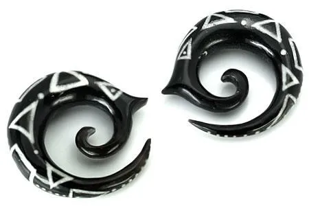 Elementals Organics Female Sex Toys Bone Dust Inlay and Abalone Inlay on Spiral Horn Organic Body Jewelry 4mm10mm Price Per 1 Elementals Organics Female Sex Toys Bone Dust Inlay and Abalone Inlay on Spiral Horn Organic Body Jewelry 4mm10mm Price Per 1