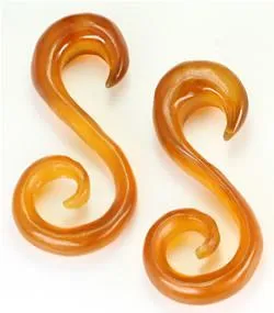 Elementals Organics Female Sex Toys Golden Horn SPIRALLY Hanger Earrings Body Jewelry 6g 00g Price Per 1 Elementals Organics Female Sex Toys Golden Horn SPIRALLY Hanger Earrings Body Jewelry 6g 00g Price Per 1