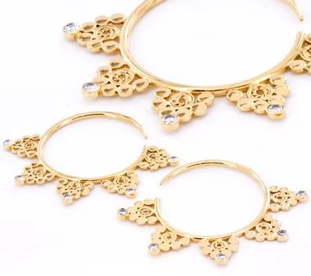 Elementals Organics Vibrators 12g GOLD PLATED BENTLER Style Earrings Price Per 2 Elementals Organics Vibrators 12g GOLD PLATED BENTLER Style Earrings Price Per 2